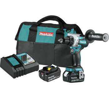 PRODUCTS | Makita XFD14T 18V LXT Brushless Lithium-Ion 1/2 in. Cordless Driver Drill Kit with 2 Batteries (5 Ah)