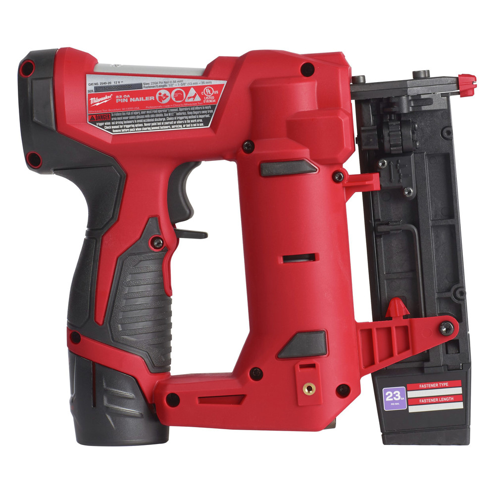 Milwaukee 254021 M12 Compact LithiumIon 23 Gauge Cordless Pin Nailer