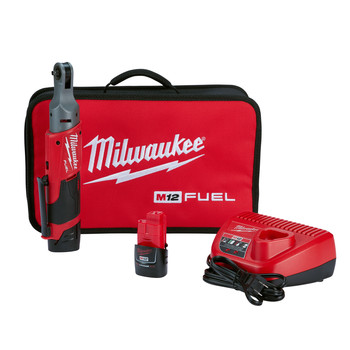 Milwaukee 2556-22 M12 FUEL 1/4 in. Ratchet 2 Battery Kit Milwaukee 2556-22 M12 FUEL 1/4 in. Ratchet 2 Battery Kit
