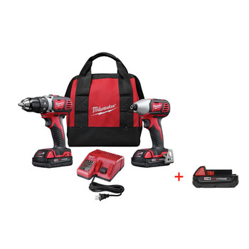 Milwaukee 2691-22P M18 Cordless Lithium-Ion 2-Tool Combo Kit Milwaukee 2691-22P M18 Cordless Lithium-Ion 2-Tool Combo Kit