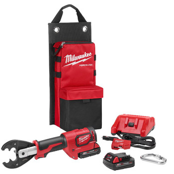 Milwaukee 2678-22O M18 Force Logic 18V 2.0 Ah Cordless Lithium-Ion 6T Utility Crimper Kit with D3 Groves and Fixed O Die Milwaukee 2678-22O M18 Force Logic 18V 2.0 Ah Cordless Lithium-Ion 6T Utility Crimper Kit with D3 Groves and Fixed O Die