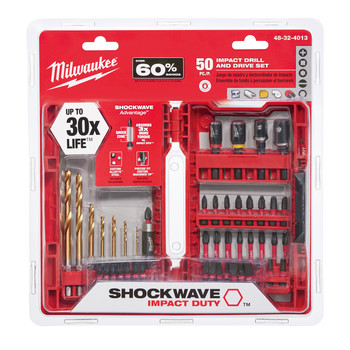 Milwaukee 48-32-4013 50 Pc SHOCKWAVE Impact Duty Driver Bit Set Milwaukee 48-32-4013 50 Pc SHOCKWAVE Impact Duty Driver Bit Set
