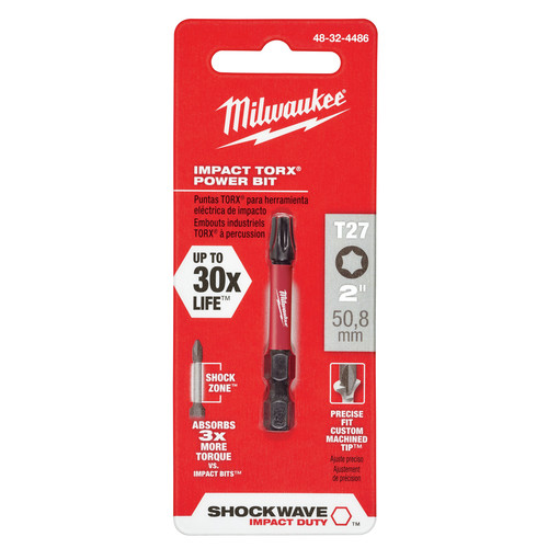 Milwaukee 2/" T27 Torx Power Bit