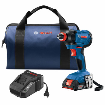 IMPACT DRIVERS | Factory Reconditioned Bosch 18V Freak Lithium-Ion 1/4 in. and 1/2 in. Cordless Two-In-One Bit/Socket Impact Driver Kit (2 Ah)