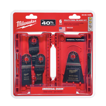 Milwaukee 48-90-1006 6-Piece Multi-Tool Blade Set Milwaukee 48-90-1006 6-Piece Multi-Tool Blade Set