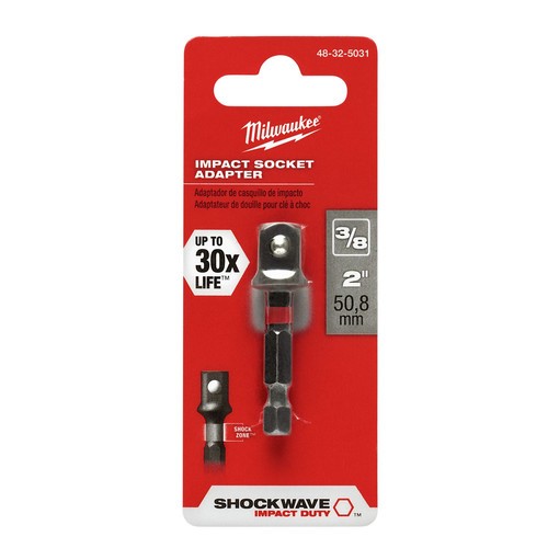 Milwaukee 48325031 14 in. Hex Shank to 38 in. Socket Adapter
