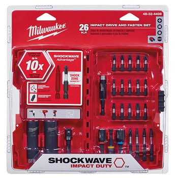 Milwaukee 48-32-4408 SHOCKWAVE Drive and Fasten Bit Set (26 Pc) Milwaukee 48-32-4408 SHOCKWAVE Drive and Fasten Bit Set (26 Pc)