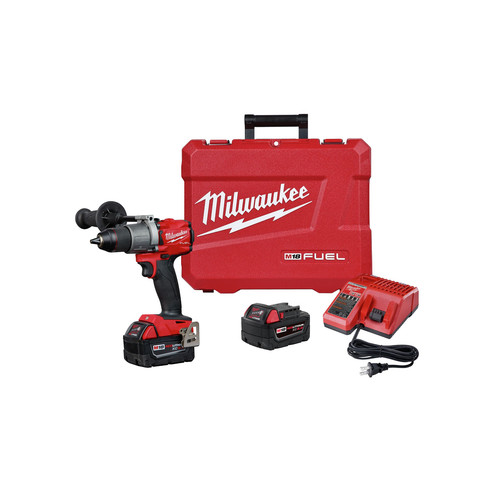 Milwaukee 2803 22 M18 Fuel Lithium Ion 1 2 In Cordless Drill Driver Kit 5 Ah Cpo Milwaukee