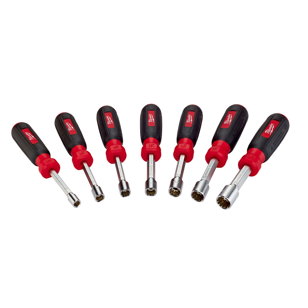 Milwaukee 48222507 7Piece HollowCore SAE Nut Driver Set