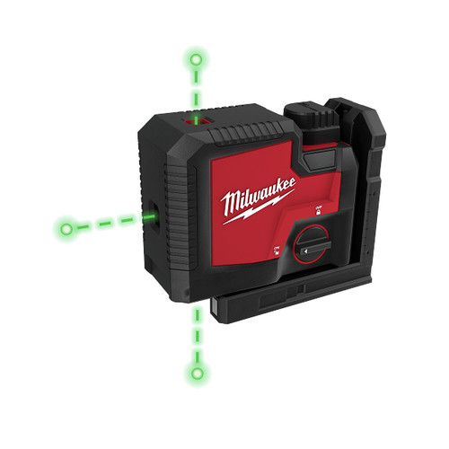 Milwaukee 3510 21 Redlithium Usb Rechargeable Green 3 Point Laser Cpo Milwaukee