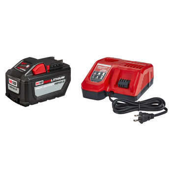 Milwaukee 48-59-1200 M18 REDLITHIUM High Output HD12.0 Ah Lithium-Ion Battery and Charger Kit Milwaukee 48-59-1200 M18 REDLITHIUM High Output HD12.0 Ah Lithium-Ion Battery and Charger Kit