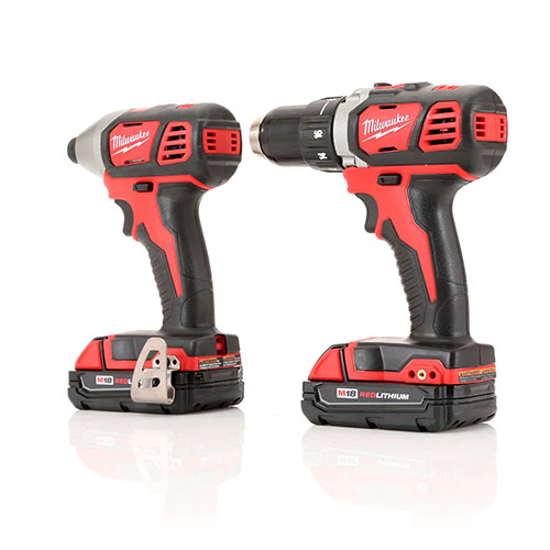 Milwaukee 2691 22 M18 Lithium Ion 1 2 In Cordless Drill Driver And 1 4 In Impact Driver Combo Kit Cpo Milwaukee