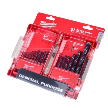 Milwaukee 48-89-2801 21 Pc Thunderbolt Black Oxide Drill Bit Set Milwaukee 48-89-2801 21 Pc Thunderbolt Black Oxide Drill Bit Set