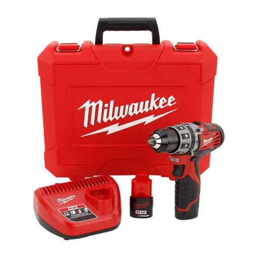 Milwaukee 2411 22 M12 Lithium Ion 3 8 In Hammer Drill Driver Kit