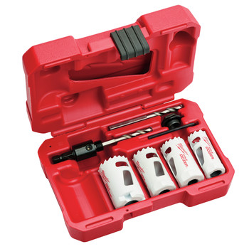 Milwaukee 49-22-4088 7-Piece HOLE DOZER Electrician's Bi-Metal Hole Saw Kit Milwaukee 49-22-4088 7-Piece HOLE DOZER Electrician's Bi-Metal Hole Saw Kit