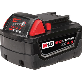 Milwaukee 48-11-1840 M18 REDLITHIUM XC 4 Ah Lithium-Ion Extended Capacity Battery Milwaukee 48-11-1840 M18 REDLITHIUM XC 4 Ah Lithium-Ion Extended Capacity Battery