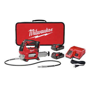 Milwaukee 2646 21ct M18 18v Lithium Ion 2 Speed Cordless Grease Gun Kit Cpo Milwaukee