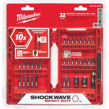 Milwaukee 48-32-4004 SHOCKWAVE 32 Pc Driver Bit Set Milwaukee 48-32-4004 SHOCKWAVE 32 Pc Driver Bit Set