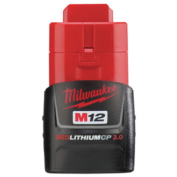 Milwaukee 48-11-2430 M12 REDLITHIUM CP 3 Ah Lithium-Ion Compact Battery Milwaukee 48-11-2430 M12 REDLITHIUM CP 3 Ah Lithium-Ion Compact Battery