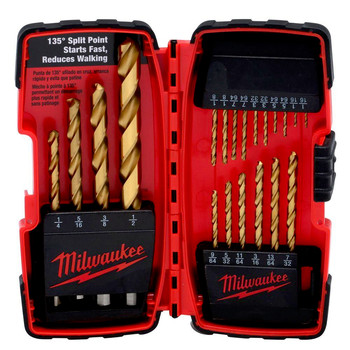 Milwaukee 48-89-1105 20 Pc Titanium Drill Bit Set Milwaukee 48-89-1105 20 Pc Titanium Drill Bit Set