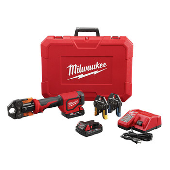 Milwaukee 2674-22P M18 18V 2.0 Ah Short Throw Press Tool Kit with Viega PureFlow Jaws Milwaukee 2674-22P M18 18V 2.0 Ah Short Throw Press Tool Kit with Viega PureFlow Jaws