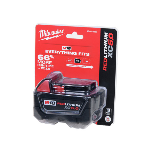 Milwaukee 48 11 1850 M18 Redlithium Xc 5 Ah Lithium Ion Extended Capacity Battery Cpo Milwaukee