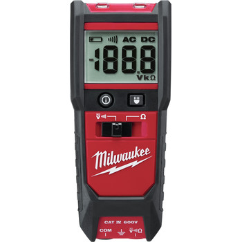 Milwaukee 2213-20 600V Auto Voltage/Continuity Tester with Resistance Milwaukee 2213-20 600V Auto Voltage/Continuity Tester with Resistance