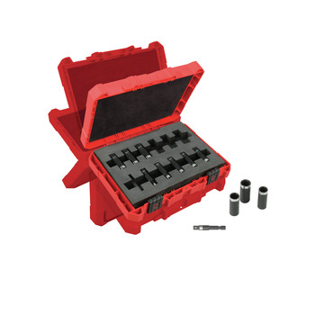 Milwaukee 49-66-4301 SHOCKWAVE 1/4 in. Metric Deep Well 12-Piece Impact Socket Set Milwaukee 49-66-4301 SHOCKWAVE 1/4 in. Metric Deep Well 12-Piece Impact Socket Set