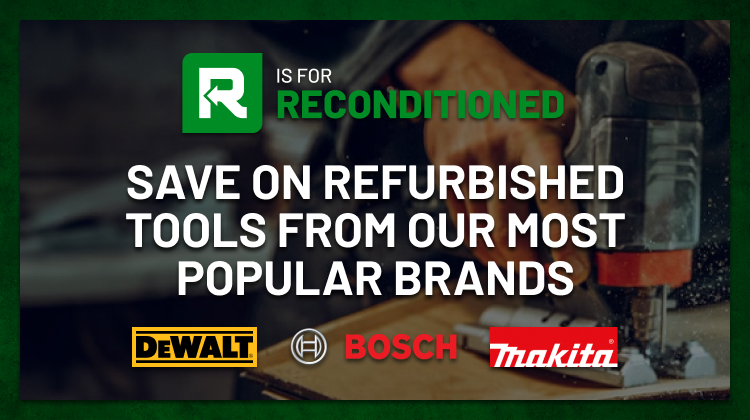 CPO is the #1 destination for DEWALT, Makita, and Bosch factory reconditioned tools